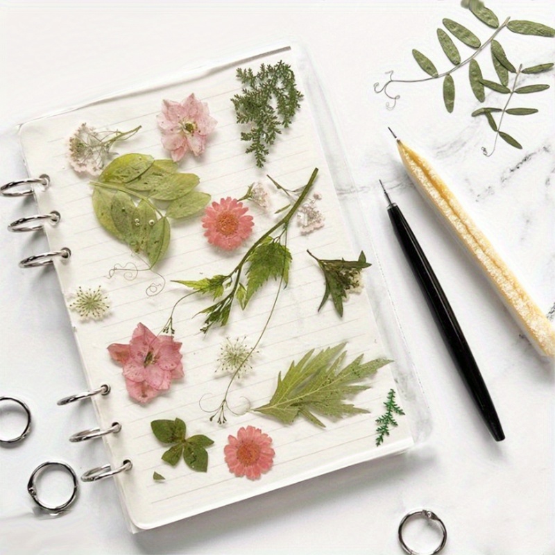 Silicone Epoxy Resin Molds Set - 1セットのシリコン製ノートカバー型、2つのトリプルリングバインダー付き、エポキシ樹脂型、樹脂製ブックカバー用DIY鋳造ツール