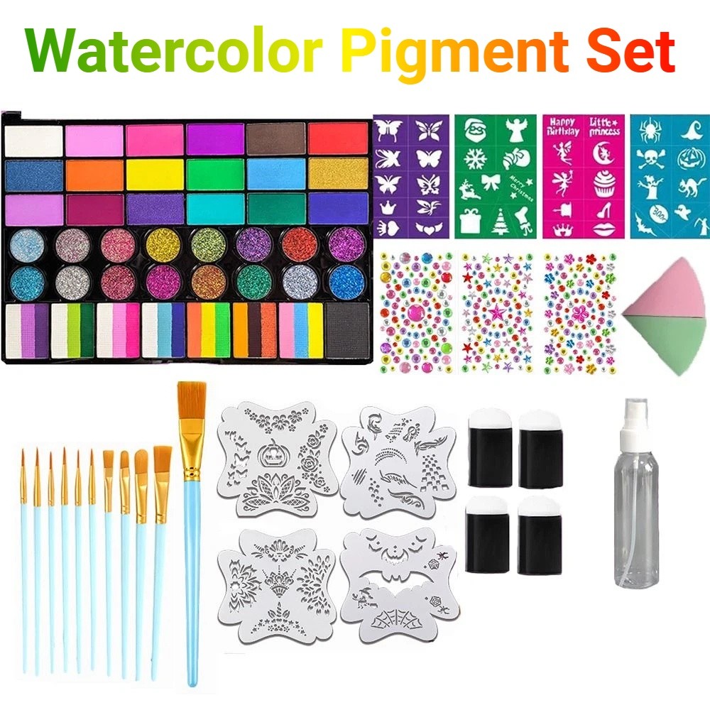 42色水彩絵の具セット 鮮やかな色の固形顔料水彩顔料セット  - Watercolor Paint Set Solid Pigment のレビューと価格