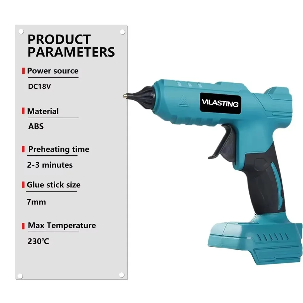 100W コードレスホットメルトグルーガン 280 ° C  - Hot Melt Glue Gun Cordless のレビューと価格