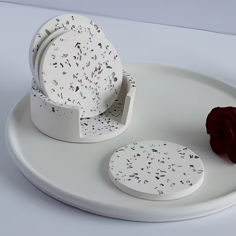 5個入り丸型コースターシリコンモールドセット、石膏コースター - Silicone Epoxy Resin Molds Set のレビューと価格