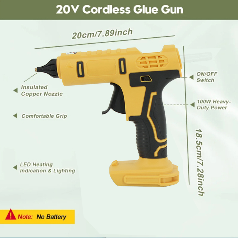 コードレス電動ハンドヘルドホットグルーガン ホットメルトガン - Hot Melt Glue Gun Cordless のレビューと価格