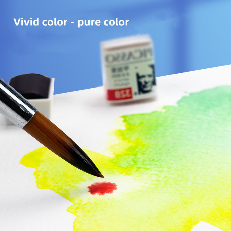 アーティスト無地水彩ピカソチューブカラーブロック初心者手描き - Watercolor Paint Set Solid Pigment のレビューと価格