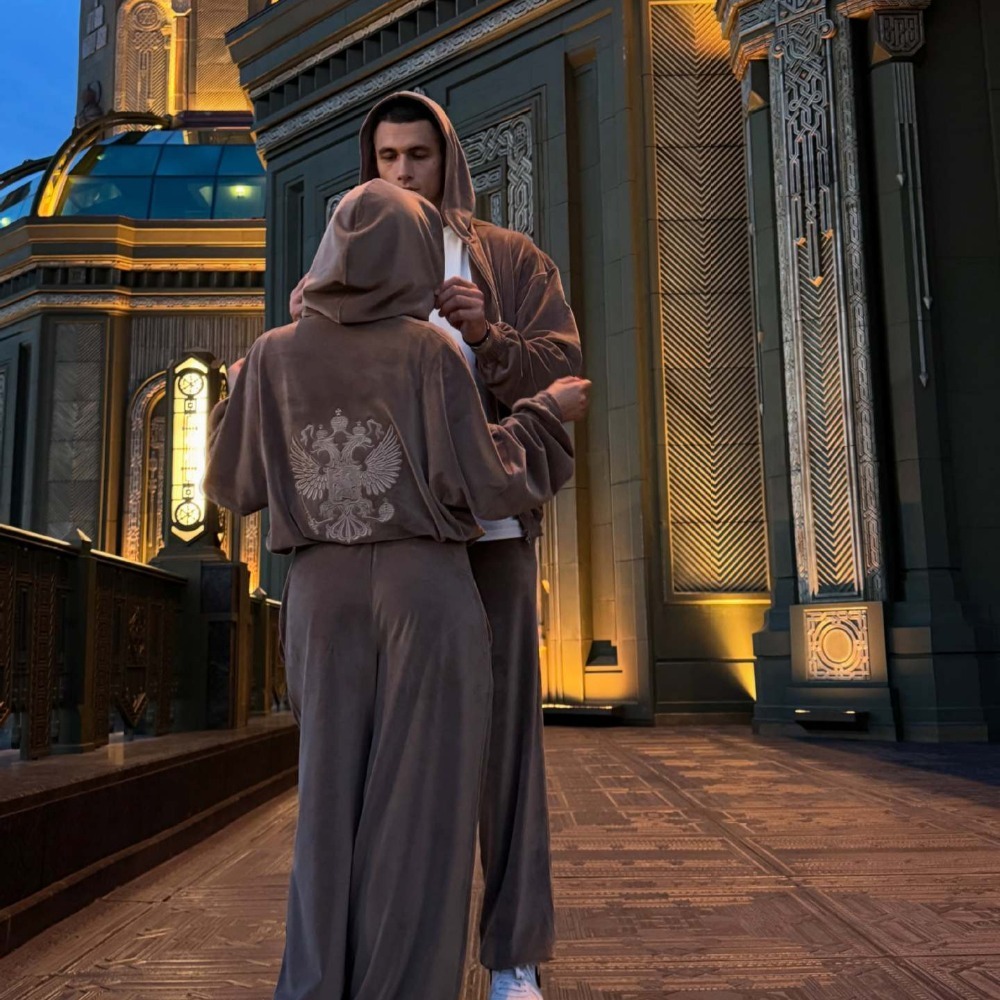 ストリートトレンドバック刺繍入りフーディパンツスーツ秋冬レデ - Embroidery のレビューと価格