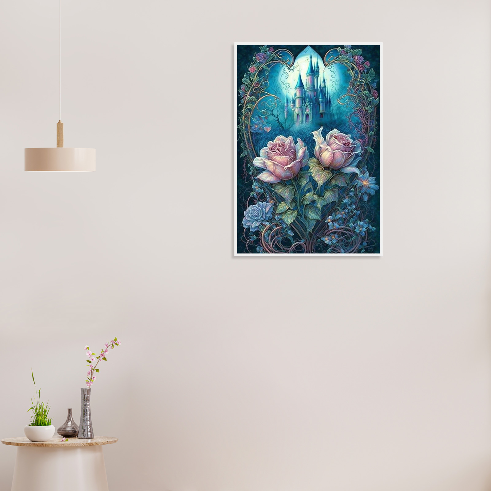 大型ラウンドダイヤモンドペインティングキット、5Dローズラウ - 5D Diamond Painting Kit Full Drill のレビューと価格